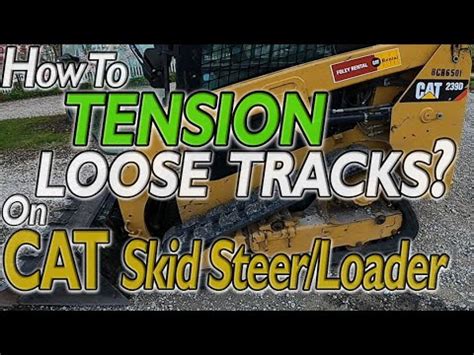 track tension on skid steer|bobcat skid steer track tension.